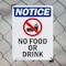 Signmission No Food Or Drink, 7 in W x Rectangle, Plastic OS-2PACK-NS-P-710-V-14609 - alternate 4